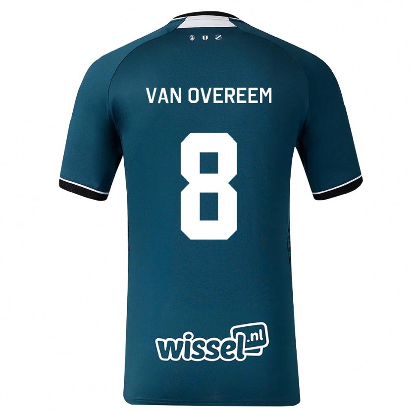 Danxen Pánské Joris Van Overeem #8 Tmavě Břidlicově Šedá Bílá Daleko Hráčské Dresy 2026/27 Dres