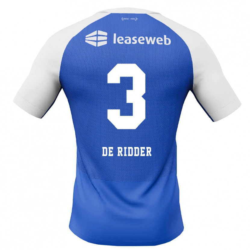 Danxen Pánské Djoeke De Ridder #3 Modrá Chodníčková Červená Bílá Daleko Hráčské Dresy 2026/27 Dres