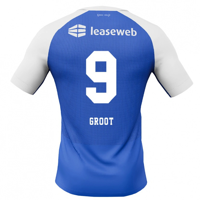 Danxen Pánské Gijs Groot #9 Modrá Chodníčková Červená Bílá Daleko Hráčské Dresy 2026/27 Dres