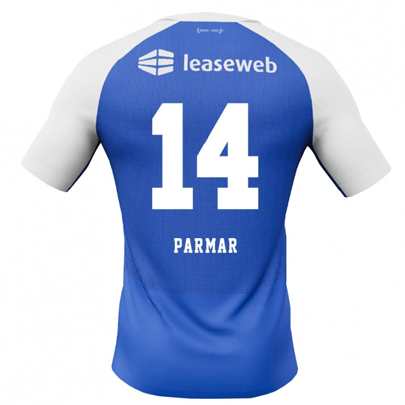 Danxen Pánské Aryan Parmar #14 Modrá Chodníčková Červená Bílá Daleko Hráčské Dresy 2026/27 Dres