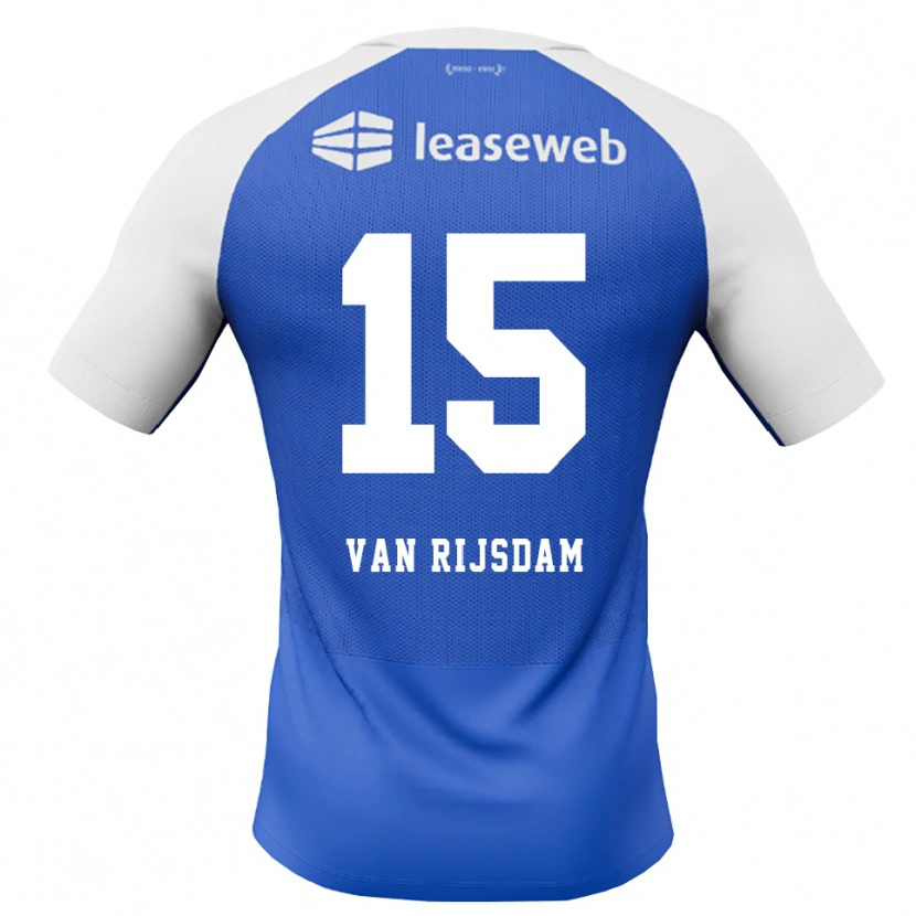 Danxen Pánské Julian Van Rijsdam #15 Modrá Chodníčková Červená Bílá Daleko Hráčské Dresy 2026/27 Dres
