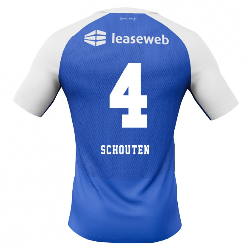 Danxen Pánské Lewis Schouten #4 Modrá Chodníčková Červená Bílá Daleko Hráčské Dresy 2026/27 Dres