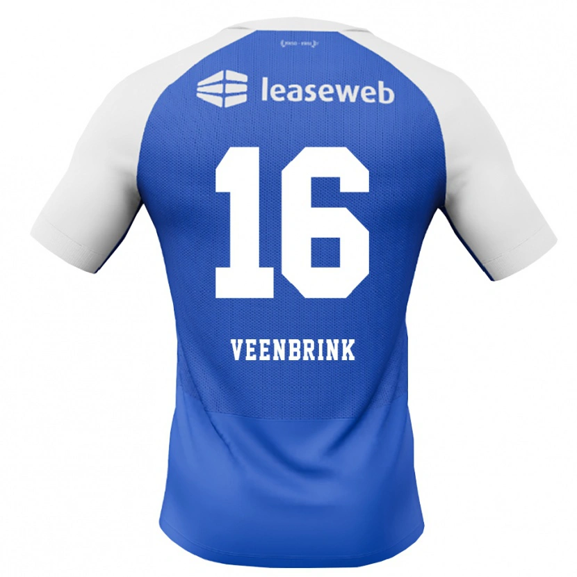 Danxen Pánské Jayden Veenbrink #16 Modrá Chodníčková Červená Bílá Daleko Hráčské Dresy 2026/27 Dres
