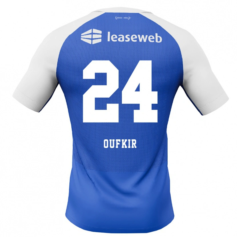 Danxen Pánské Ayoub Oufkir #24 Modrá Chodníčková Červená Bílá Daleko Hráčské Dresy 2026/27 Dres