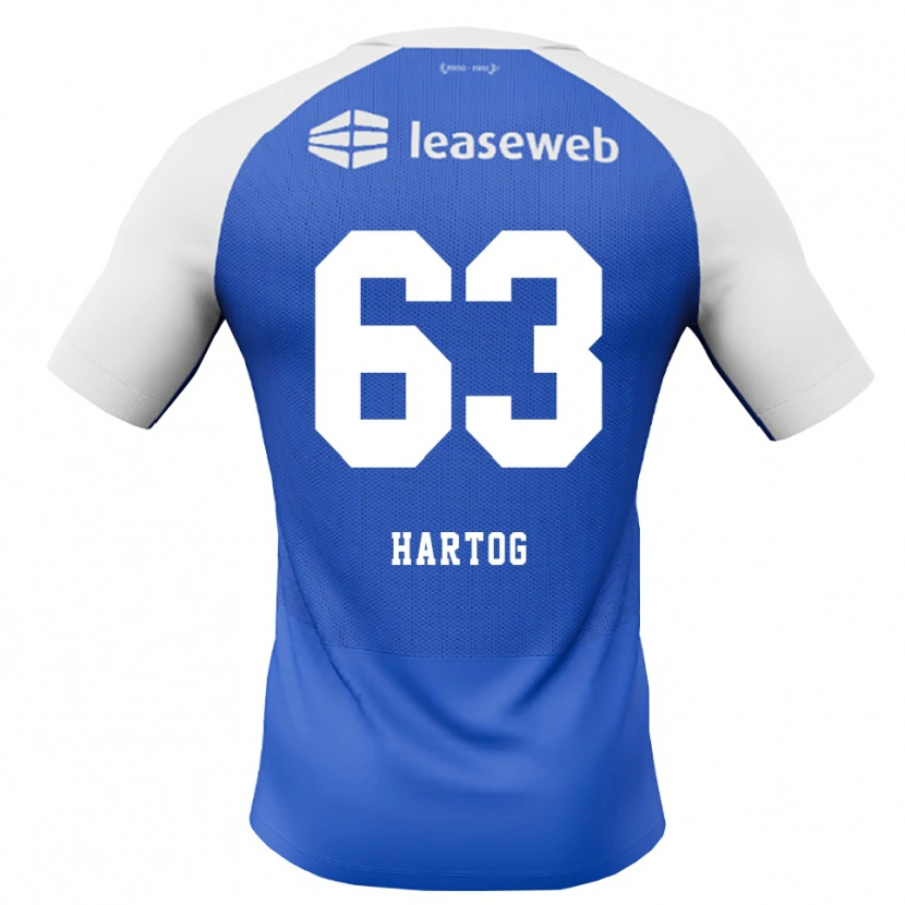 Danxen Pánské Jasper Hartog #63 Modrá Chodníčková Červená Bílá Daleko Hráčské Dresy 2026/27 Dres