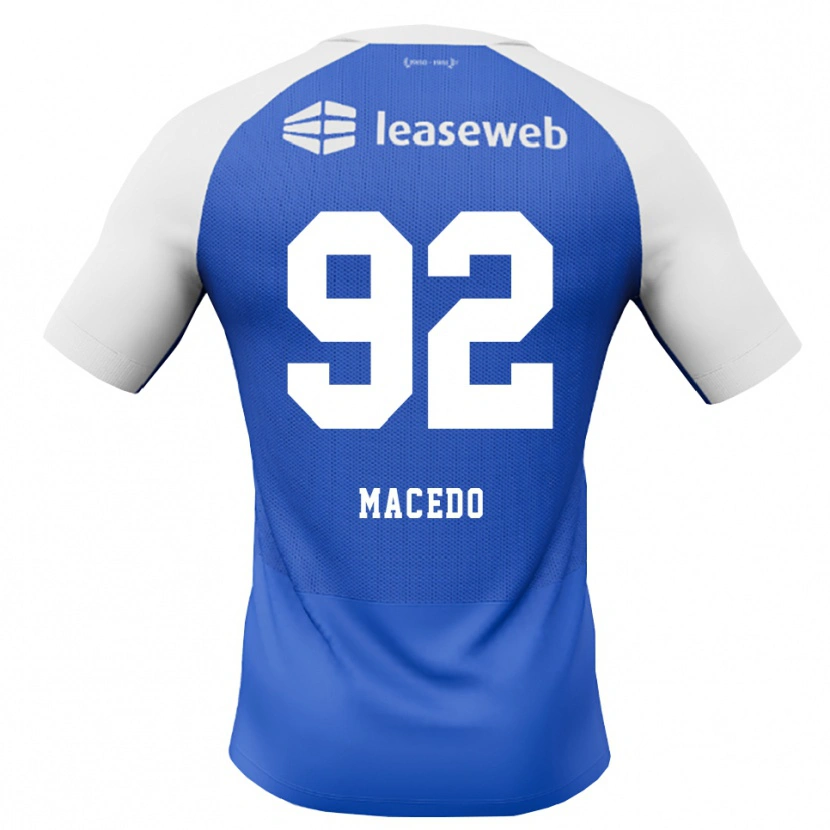 Danxen Pánské Rodrigo Macedo #92 Modrá Chodníčková Červená Bílá Daleko Hráčské Dresy 2026/27 Dres