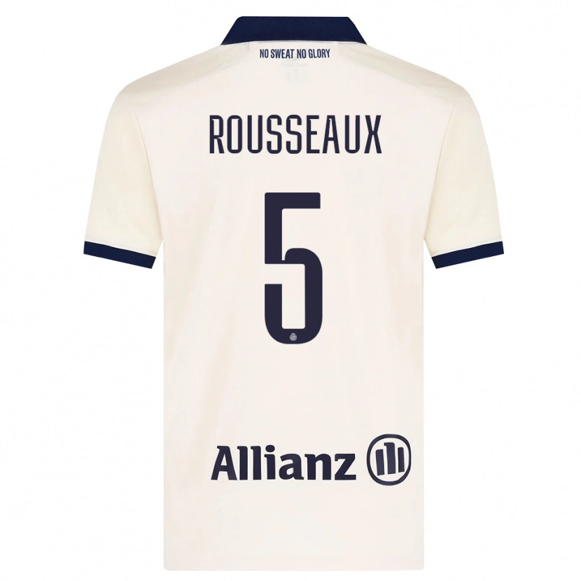Danxen Pánské Luca Rousseaux #5 Béžová Černá Daleko Hráčské Dresy 2026/27 Dres