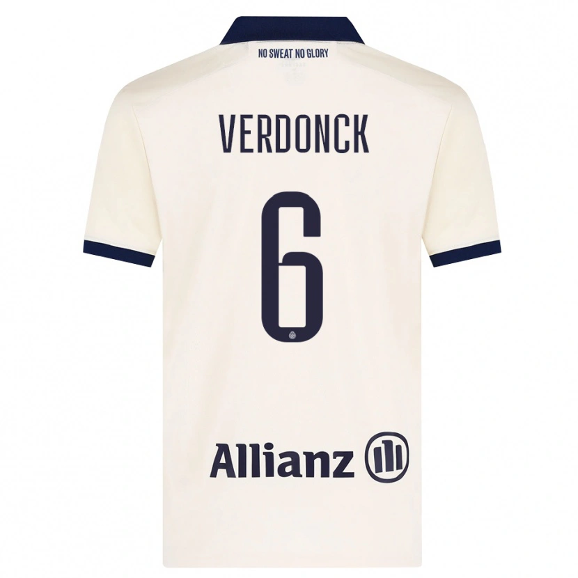 Danxen Pánské Saar Verdonck #6 Béžová Černá Daleko Hráčské Dresy 2026/27 Dres