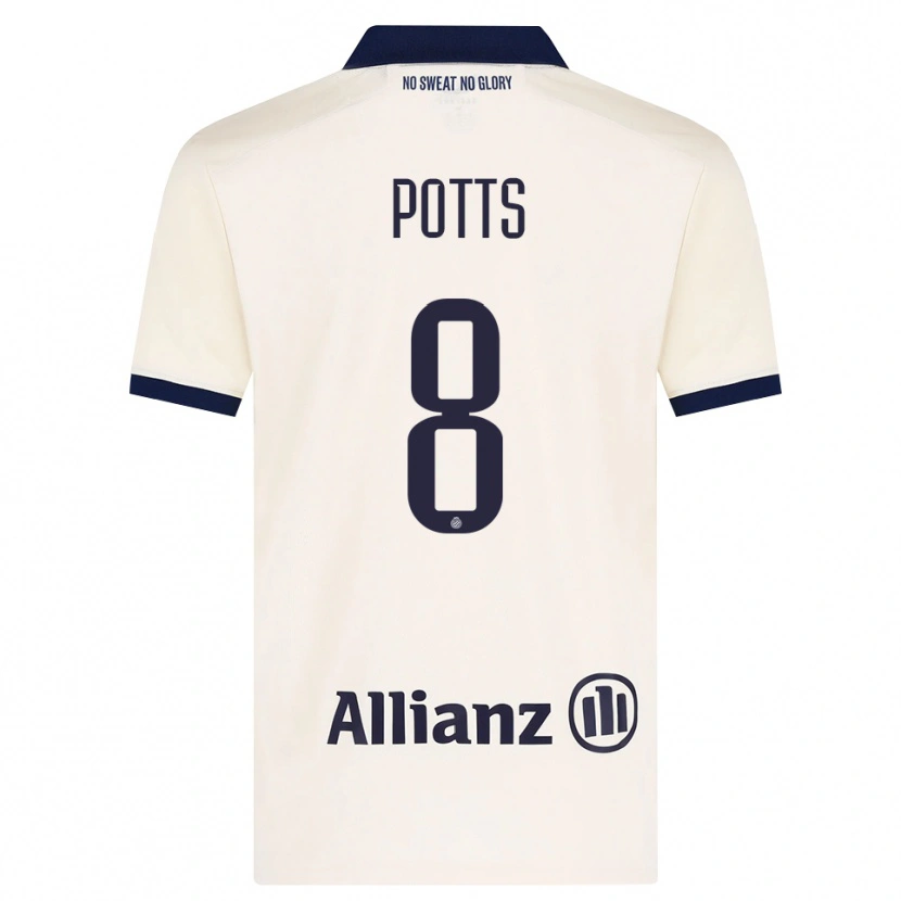 Danxen Pánské Freddie Potts #8 Béžová Černá Daleko Hráčské Dresy 2026/27 Dres