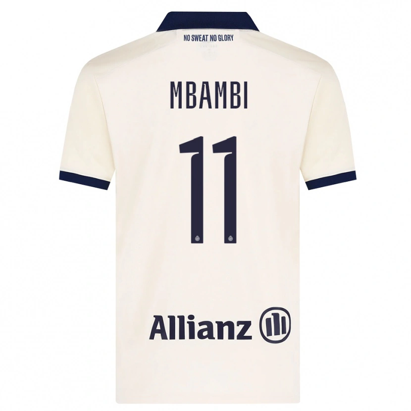 Danxen Pánské Jeoffrey Mbambi #11 Béžová Černá Daleko Hráčské Dresy 2026/27 Dres