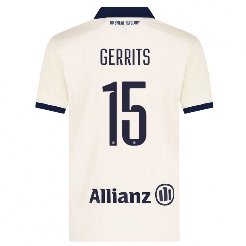 Danxen Pánské Melanie Gerrits #15 Béžová Černá Daleko Hráčské Dresy 2026/27 Dres