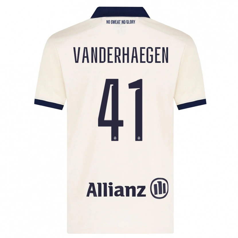 Danxen Pánské Lotte Vanderhaegen #41 Béžová Černá Daleko Hráčské Dresy 2026/27 Dres