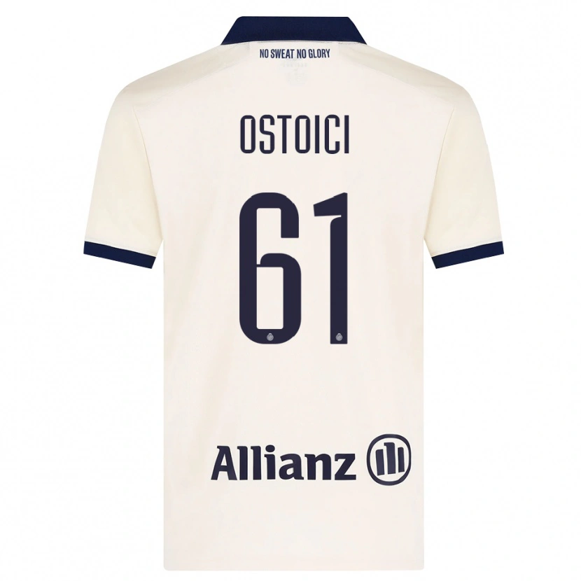 Danxen Pánské Stefan Ostoici #61 Béžová Černá Daleko Hráčské Dresy 2026/27 Dres