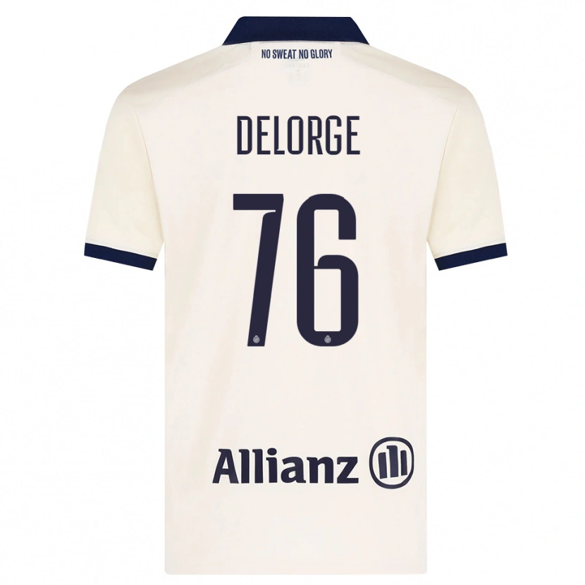 Danxen Pánské Lucas Delorge #76 Béžová Černá Daleko Hráčské Dresy 2026/27 Dres