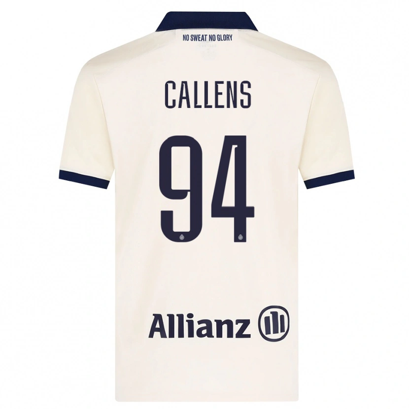 Danxen Pánské Emiel Callens #94 Béžová Černá Daleko Hráčské Dresy 2026/27 Dres