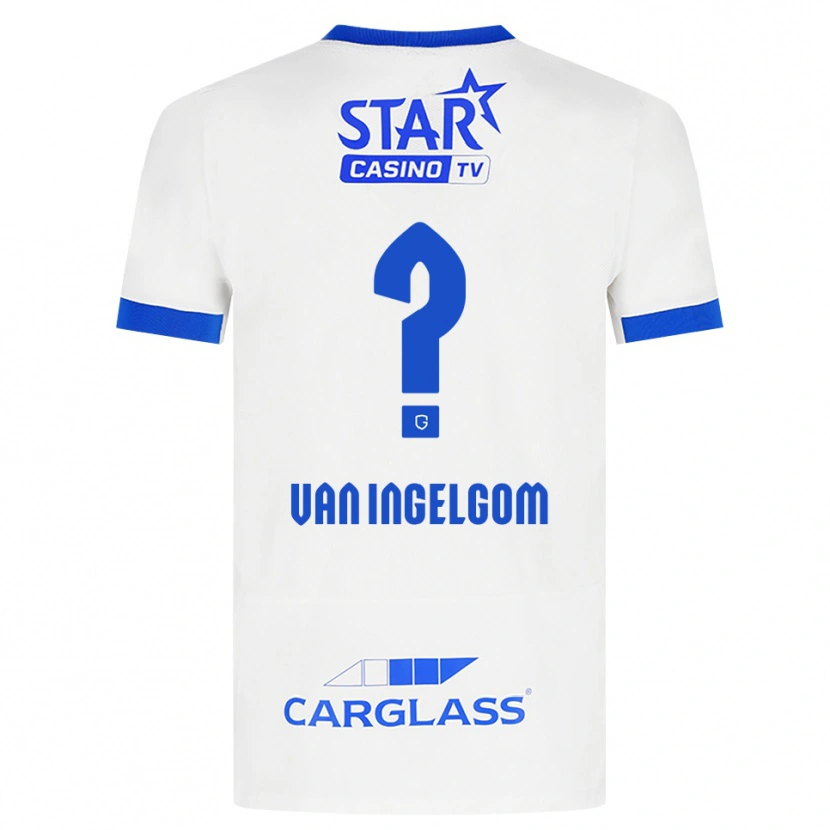 Danxen Pánské Tijn Van Ingelgom #0 Bílá Modrá Daleko Hráčské Dresy 2026/27 Dres