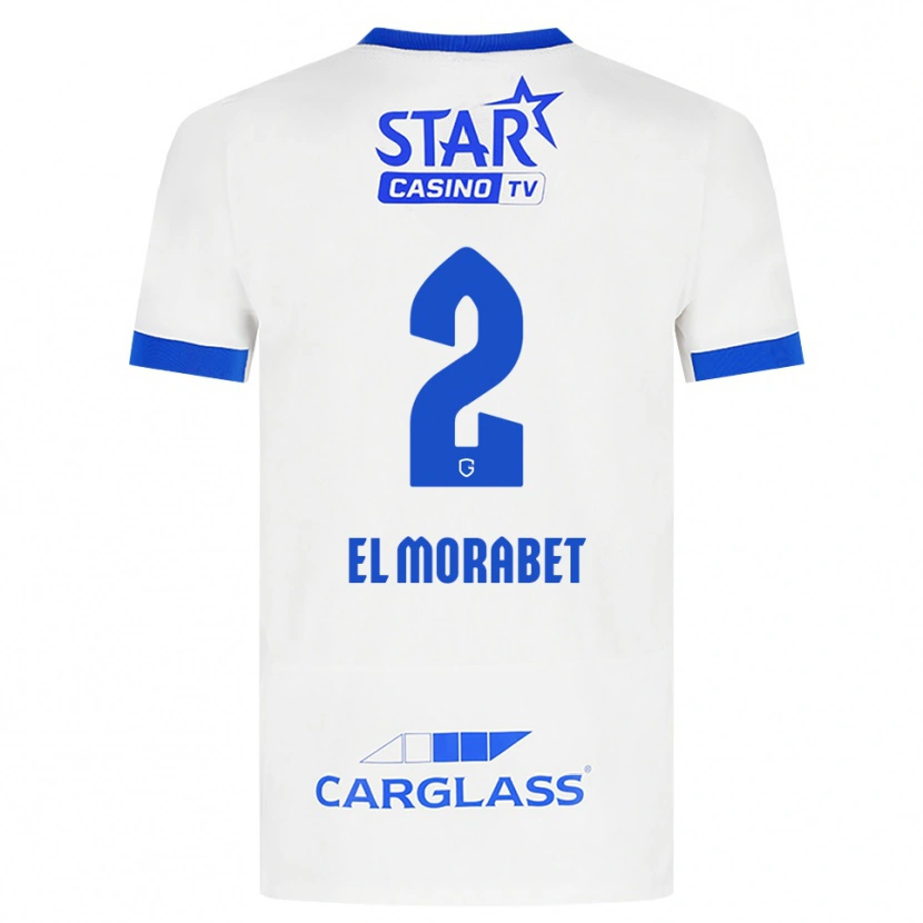Danxen Pánské Sami El Morabet #2 Bílá Modrá Daleko Hráčské Dresy 2026/27 Dres