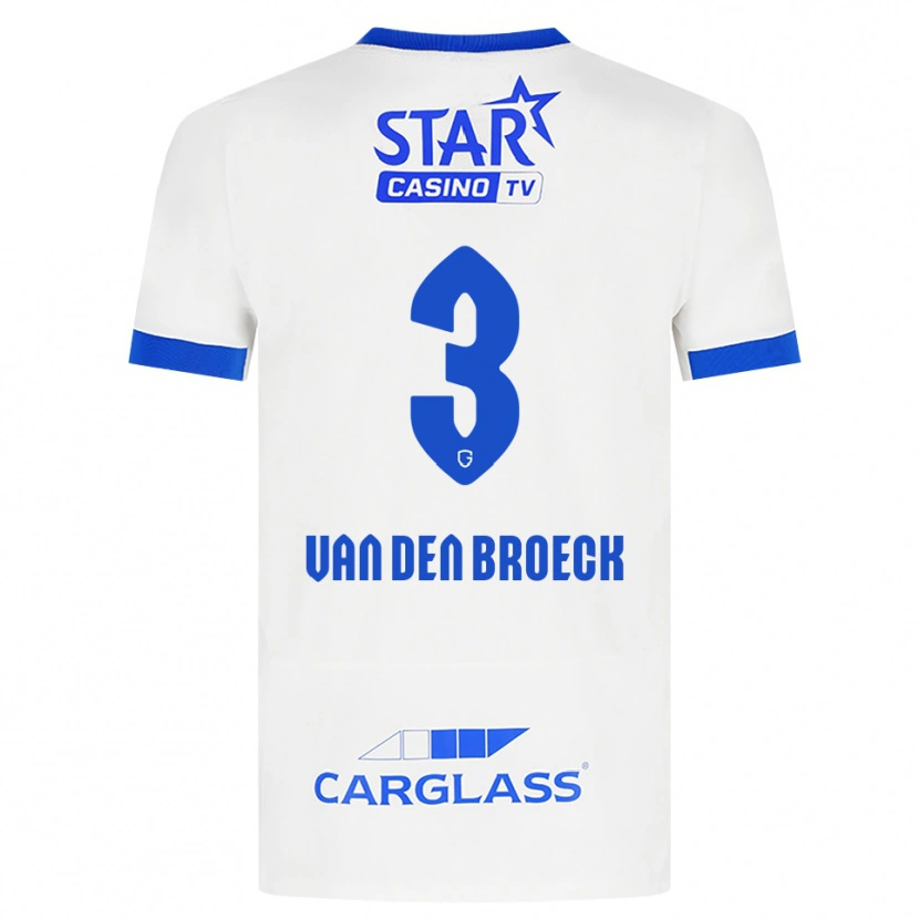 Danxen Pánské Kobe Van Den Broeck #3 Bílá Modrá Daleko Hráčské Dresy 2026/27 Dres