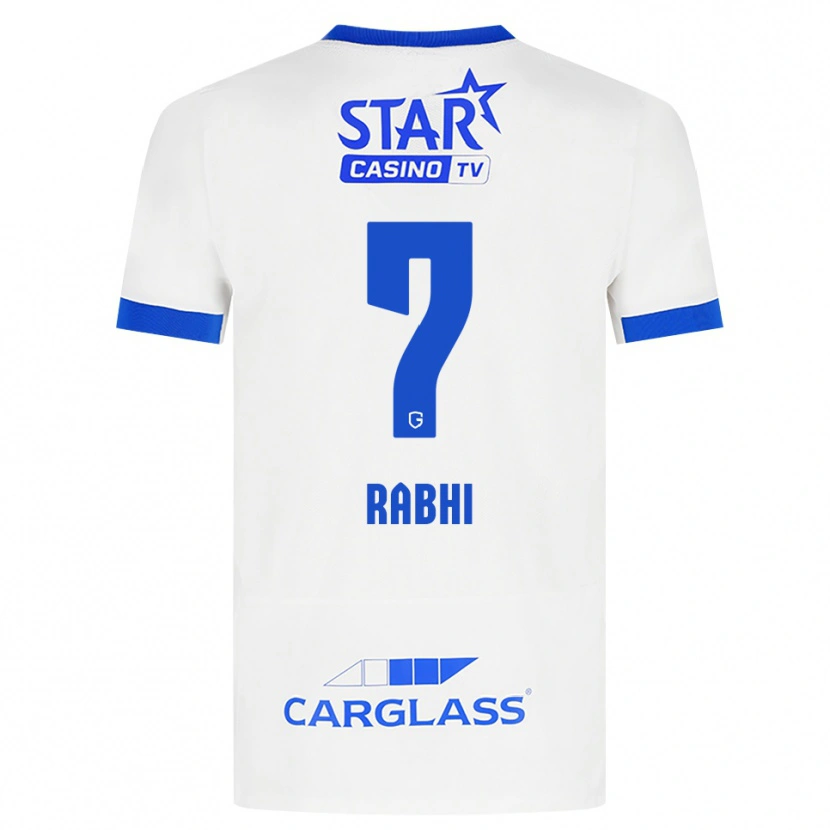 Danxen Pánské Ayman Rabhi #7 Bílá Modrá Daleko Hráčské Dresy 2026/27 Dres