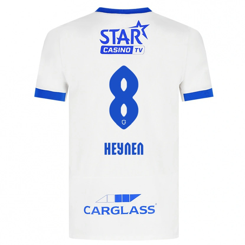 Danxen Pánské Bryan Heynen #8 Bílá Modrá Daleko Hráčské Dresy 2026/27 Dres
