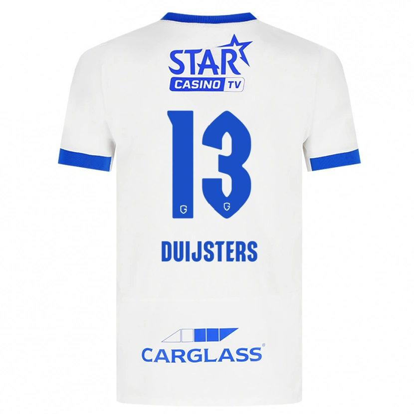 Danxen Pánské Gwen Duijsters #13 Bílá Modrá Daleko Hráčské Dresy 2026/27 Dres