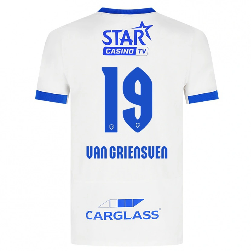 Danxen Pánské Evy Van Griensven #19 Bílá Modrá Daleko Hráčské Dresy 2026/27 Dres