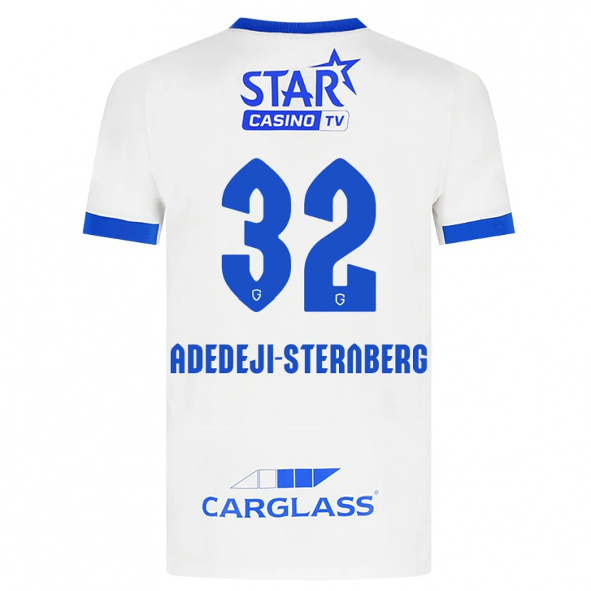 Danxen Pánské Noah Adedeji-Sternberg #32 Bílá Modrá Daleko Hráčské Dresy 2026/27 Dres