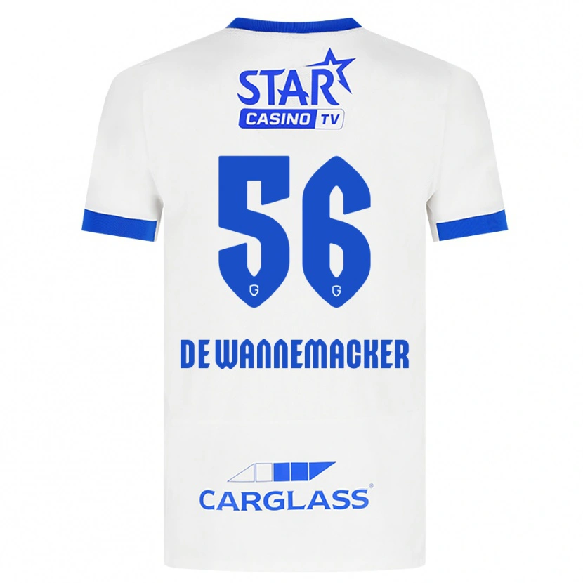 Danxen Pánské August De Wannemacker #56 Bílá Modrá Daleko Hráčské Dresy 2026/27 Dres