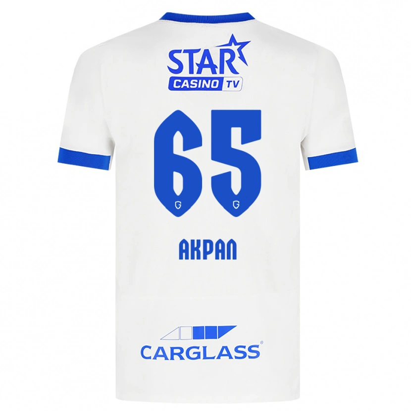 Danxen Pánské Christian Akpan #65 Bílá Modrá Daleko Hráčské Dresy 2026/27 Dres