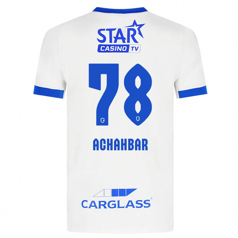 Danxen Pánské Kiyan Achahbar #78 Bílá Modrá Daleko Hráčské Dresy 2026/27 Dres