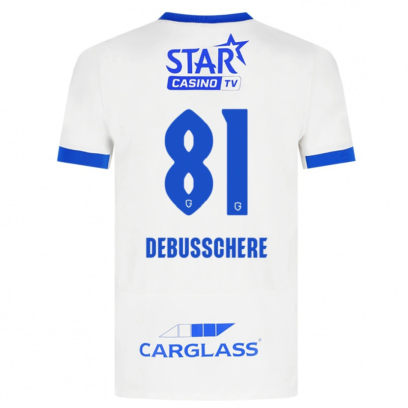 Danxen Pánské Vic Debusschere #81 Bílá Modrá Daleko Hráčské Dresy 2026/27 Dres