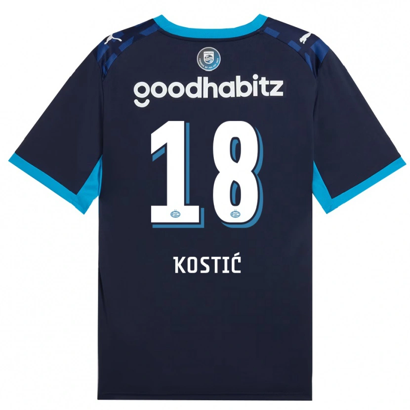 Danxen Pánské Filip Kostic #18 Modrá Chodníčková Královská Modř Třetí Hráčské Dresy 2026/27 Dres