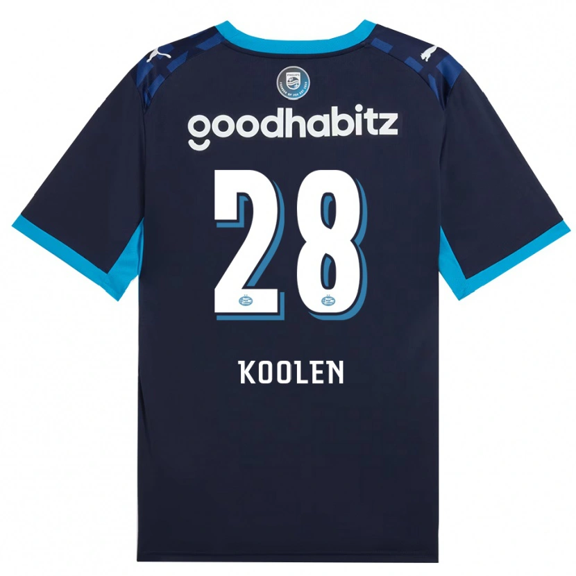 Danxen Pánské Lars Koolen #28 Modrá Chodníčková Královská Modř Třetí Hráčské Dresy 2026/27 Dres