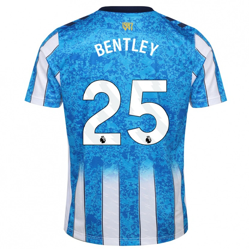 Danxen Pánské Daniel Bentley #25 Bílá Modrá Oranžová Domů Hráčské Dresy 2026/27 Dres