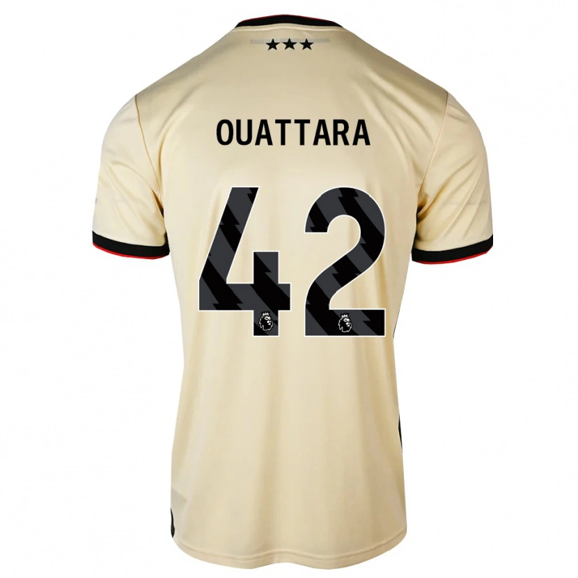 Danxen Pánské Abdoul Ouattara #42 Citrónový Krém Černá Červená Daleko Hráčské Dresy 2026/27 Dres