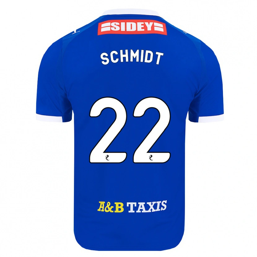 Danxen Pánské Danny Schmidt #22 Modrá Červená Žlutá Domů Hráčské Dresy 2026/27 Dres