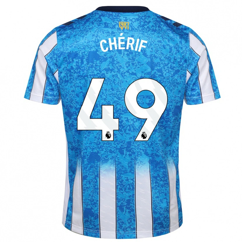 Danxen Pánské Sidiki Chérif #49 Bílá Modrá Oranžová Domů Hráčské Dresy 2026/27 Dres