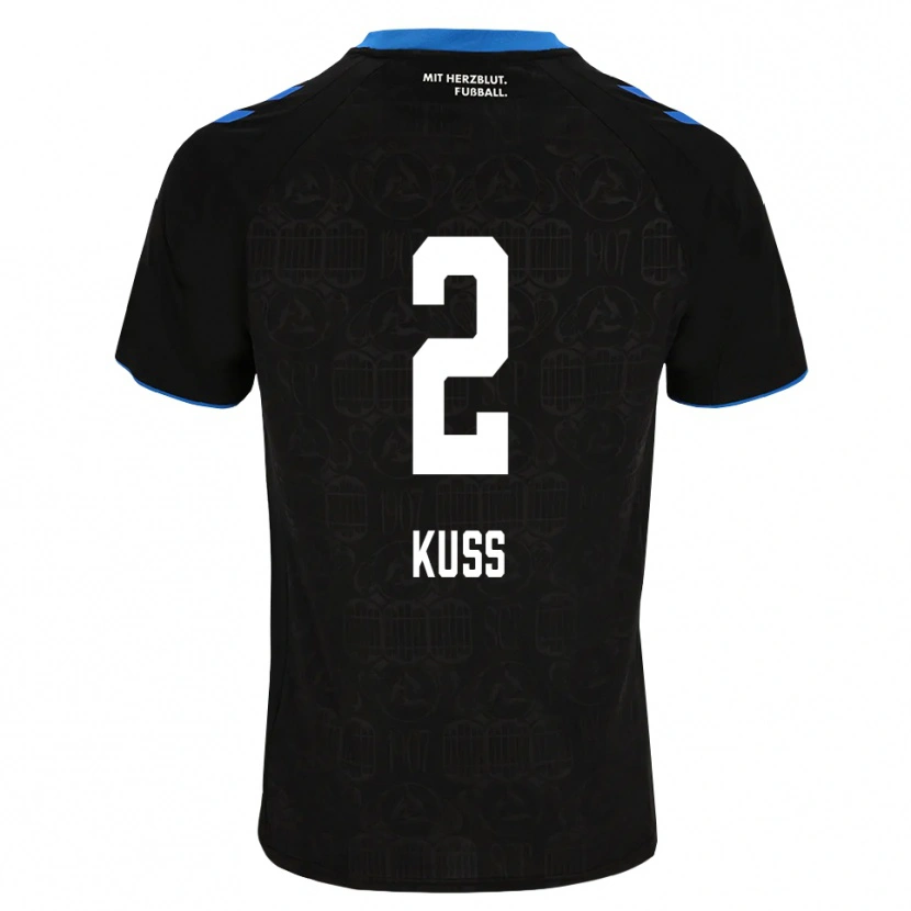 Danxen Dámské Damian Kuss #2 Černá Bílá Červená Domů Hráčské Dresy 2026/27 Dres