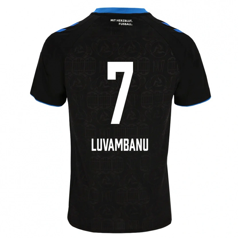 Danxen Dámské Danell Luvambanu #7 Černá Bílá Červená Domů Hráčské Dresy 2026/27 Dres