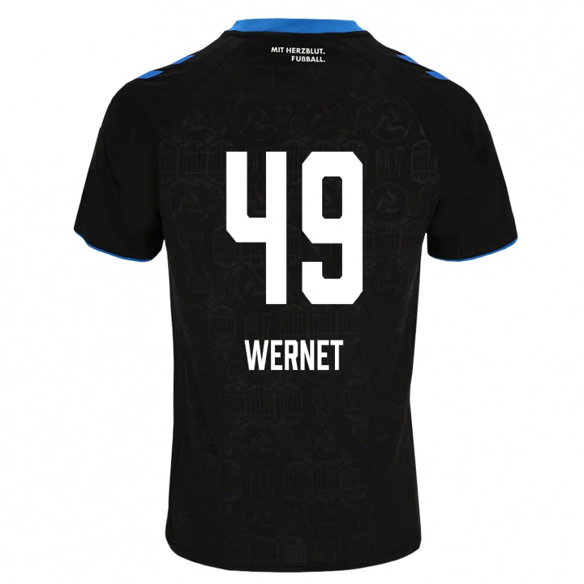 Danxen Dámské Vigo Wernet #49 Černá Bílá Červená Domů Hráčské Dresy 2026/27 Dres