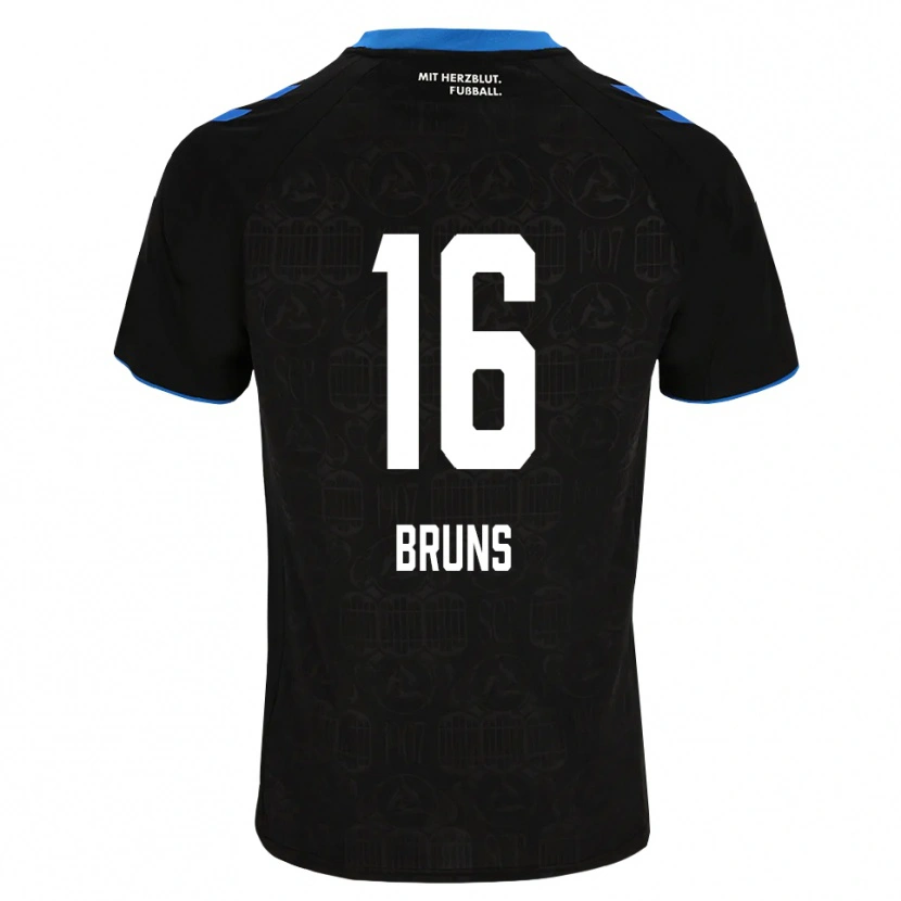Danxen Dámské Tom Bruns #16 Černá Bílá Červená Domů Hráčské Dresy 2026/27 Dres