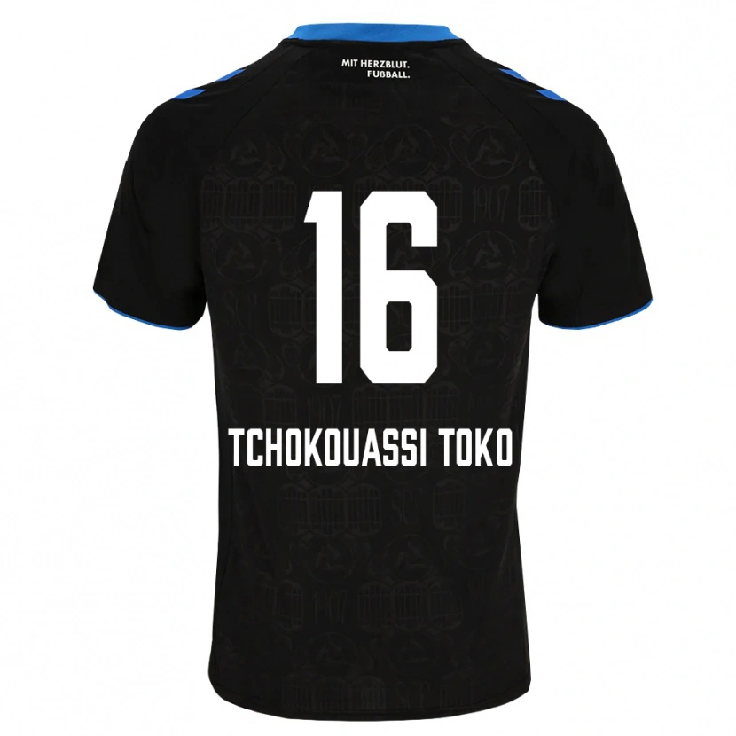 Danxen Dámské Daryl Tchokouassi Toko #16 Černá Bílá Červená Domů Hráčské Dresy 2026/27 Dres