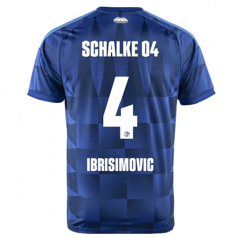 Danxen Dámské Amar Ibrisimovic #4 Tmavě Modrá Žlutá Bílá Domů Hráčské Dresy 2026/27 Dres