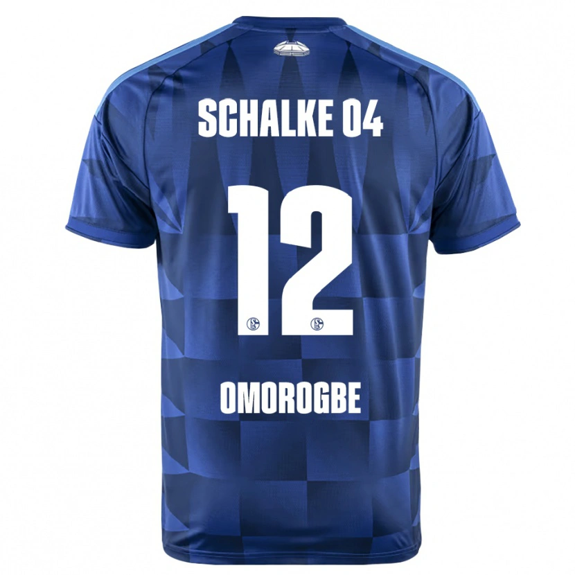 Danxen Dámské Michael Omorogbe #12 Tmavě Modrá Žlutá Bílá Domů Hráčské Dresy 2026/27 Dres
