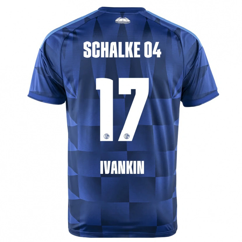 Danxen Dámské Alexander Ivankin #17 Tmavě Modrá Žlutá Bílá Domů Hráčské Dresy 2026/27 Dres