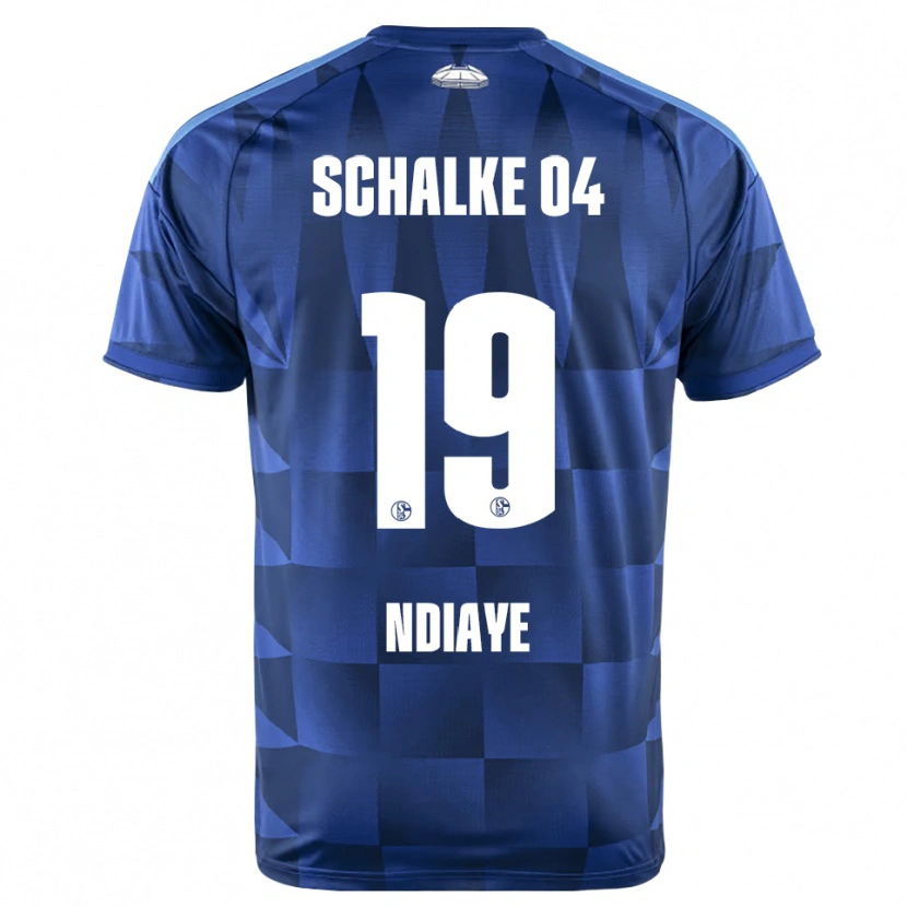 Danxen Dámské Jean-Paul Ndiaye #19 Tmavě Modrá Žlutá Bílá Domů Hráčské Dresy 2026/27 Dres
