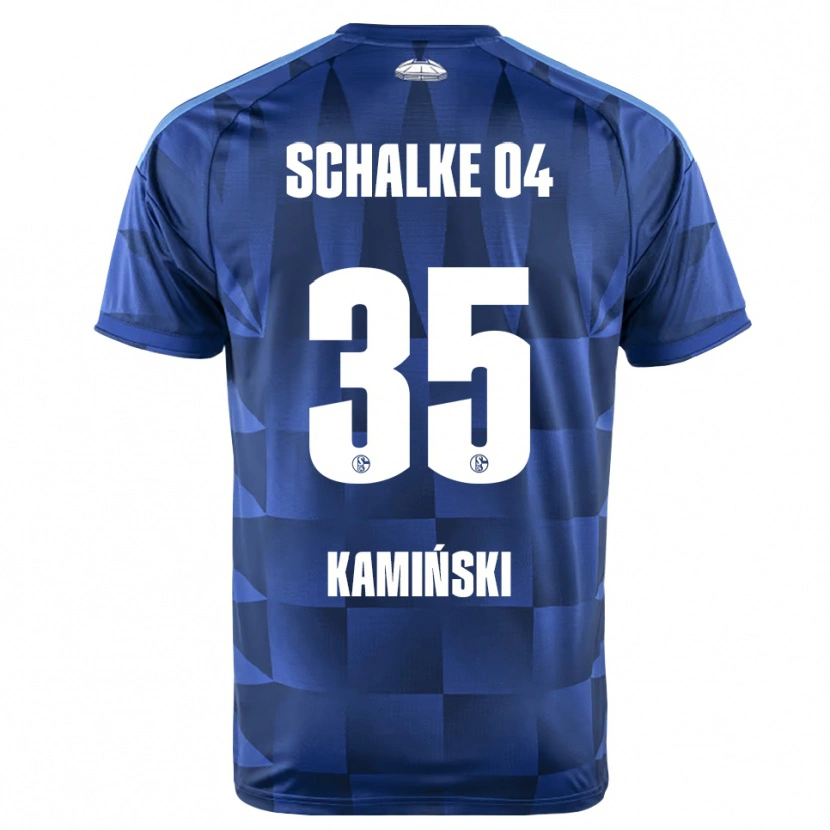 Danxen Dámské Marcin Kaminski #35 Tmavě Modrá Žlutá Bílá Domů Hráčské Dresy 2026/27 Dres