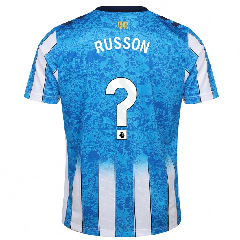 Danxen Dámské Will Russon #0 Bílá Modrá Oranžová Domů Hráčské Dresy 2026/27 Dres