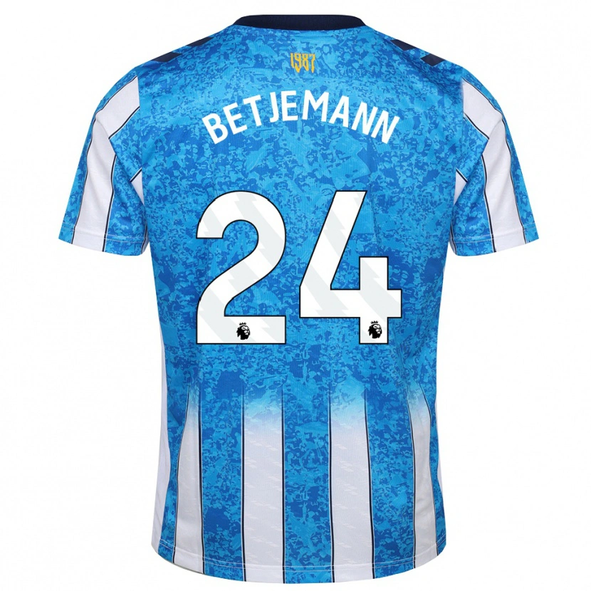 Danxen Dámské Elliot Betjemann #24 Bílá Modrá Oranžová Domů Hráčské Dresy 2026/27 Dres