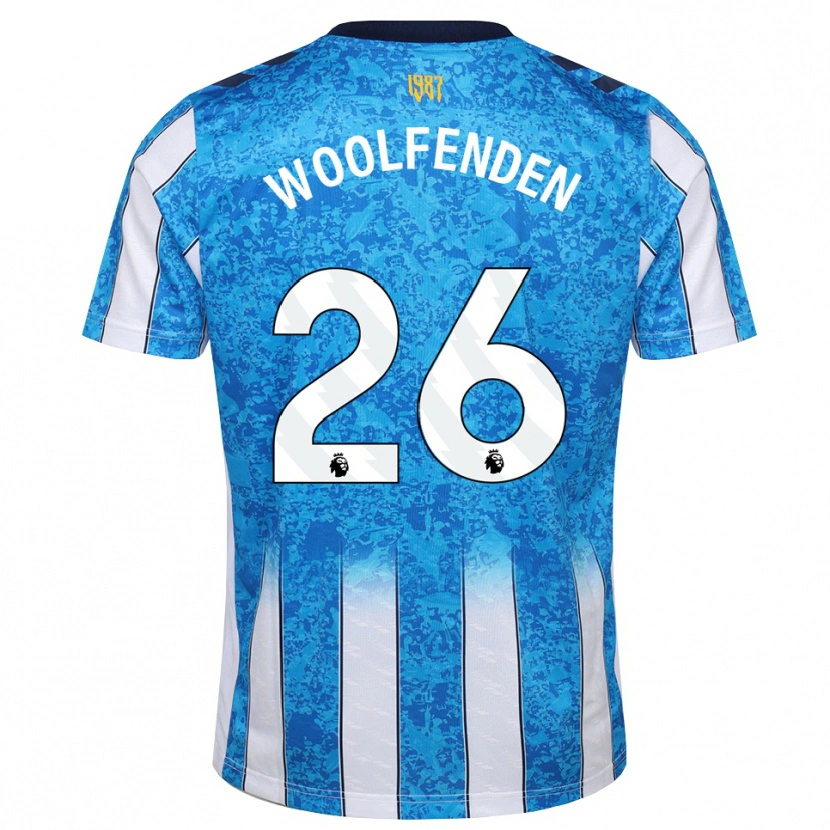 Danxen Dámské Luke Woolfenden #26 Bílá Modrá Oranžová Domů Hráčské Dresy 2026/27 Dres